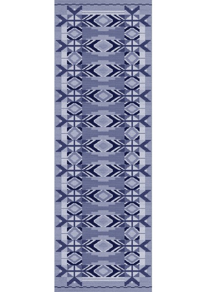 Dijital Baskılı Kaymaz Taban Yıkanabilir Etnik Modern Üçlü Yatak Odası, Yo-Etnik-27-Lacivert, modelleri