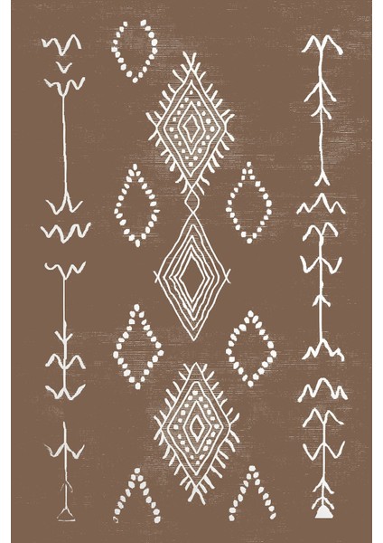 Baskılı Kaymaz Yıkanabilir Iskandinav Klasik Etnik Üçlü Yatak Odası, Yo-Iskandinav-50-Bej, fiyatları