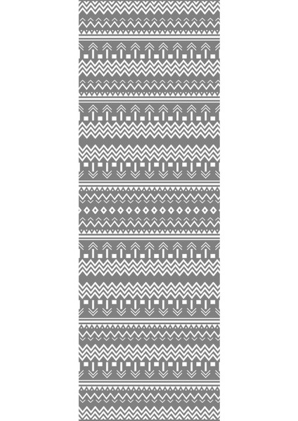 Baskılı Kaymaz Yıkanabilir Iskandinav Etnik Desen Üçlü Yatak Odası, Yo-Iskandinav-53-Gri, modelleri