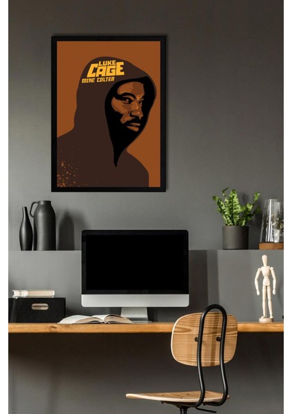 Luke Cage Çerçeveli Tablo - Marvel Dizi Posteri Tablo fiyatları