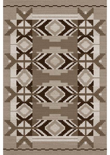 Dijital Baskılı Kaymaz Taban Yıkanabilir Etnik Modern Üçlü Yatak Odası, Yo-Etnik-27-Kahve, fiyatları