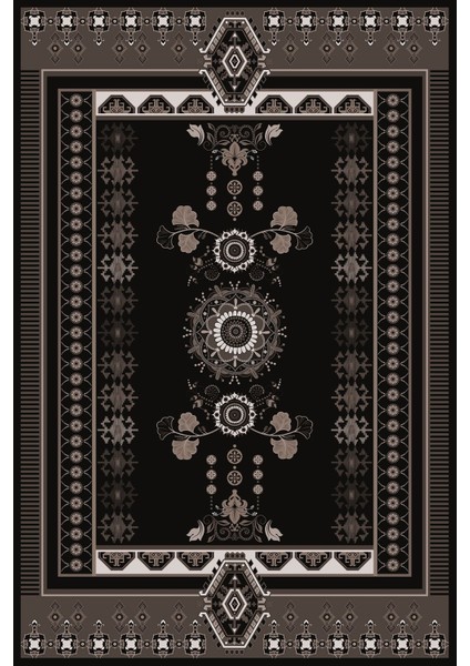 Baskılı Kaymaz Taban Yıkanabilir Etnik Geleneksel Desen Üçlü Yatak Odası, Yo-Etnik-29-Vizon, fiyatları