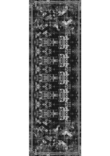 Dijital Kaymaz Yıkanabilir Modern Çerçeveli Kesik Desenli Üçlü Yatak Odası, Yo-Modern-176-Siyah, modelleri