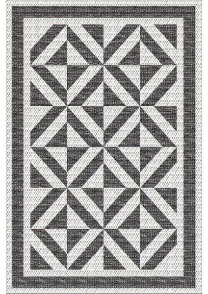 Dijital Baskılı Kaymaz Taban Yıkanabilir Üçgen Çizgili Üçlü Yatak Odası Takımı, Yo-Sade-55-Gri, fiyatları