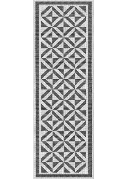 Dijital Baskılı Kaymaz Taban Yıkanabilir Üçgen Çizgili Üçlü Yatak Odası Takımı, Yo-Sade-55-Gri, modelleri