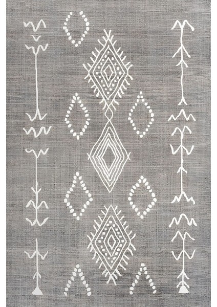 Baskılı Kaymaz Yıkanabilir Iskandinav Klasik Etnik Üçlü Yatak Odası, Yo-Iskandinav-50-Gri, fiyatları