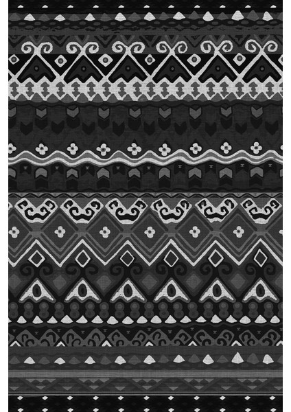 Baskılı Kaymaz Taban Yıkanabilir Etnik Klasik Otantik Desen Üçlü Yatak Odası, Yo-Etnik-39-Gri, fiyatları