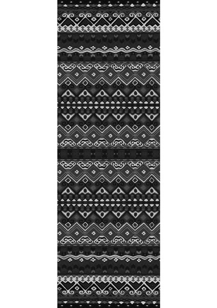 Baskılı Kaymaz Taban Yıkanabilir Etnik Klasik Otantik Desen Üçlü Yatak Odası, Yo-Etnik-39-Gri, modelleri