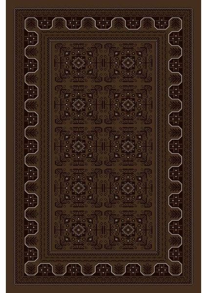 Dijital Baskılı Kaymaz Taban Yıkanabilir Etnik Afgan Desen Üçlü Yatak Odası, Yo-Etnik-42-Kahve, fiyatları