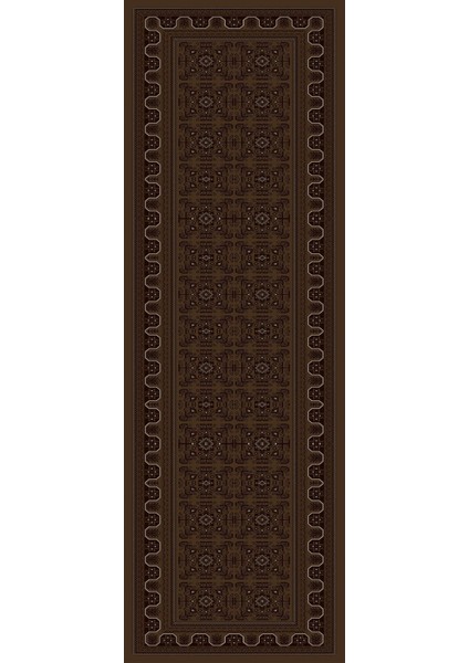 Dijital Baskılı Kaymaz Taban Yıkanabilir Etnik Afgan Desen Üçlü Yatak Odası, Yo-Etnik-42-Kahve, modelleri