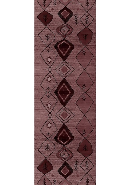 Dijital Kaymaz Taban Yıkanabilir Jüt Etnik Modelli Üçlü Yatak Odası Takımı , Yo-Jüt-37-Bordo, modelleri