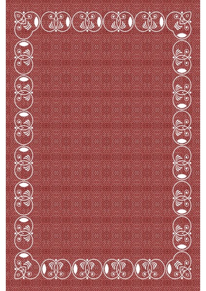 Dijital Baskılı Kaymaz Yıkanabilir Jüt Hasır Görünümlü Modelli Üçlü Yatak Odası, Yo-Jüt-26-Kırmızı, fiyatları