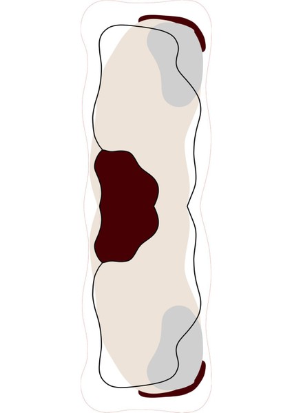 Dijital Baskılı Kaymaz Taban Yıkanabilir Lazer Kesim Üçlü Yatak Odası Takımı, Yo-Lazer-32-Bordo, modelleri