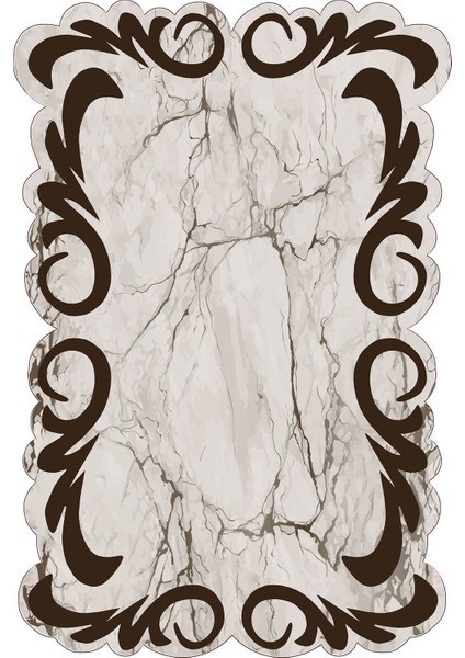 Dijital Baskılı Kaymaz Taban Yıkanabilir Lazer Kesim Üçlü Yatak Odası Takımı, Yo-Lazer-36-Kahve, fiyatları