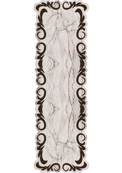 Dijital Baskılı Kaymaz Taban Yıkanabilir Lazer Kesim Üçlü Yatak Odası Takımı, Yo-Lazer-36-Kahve, modelleri