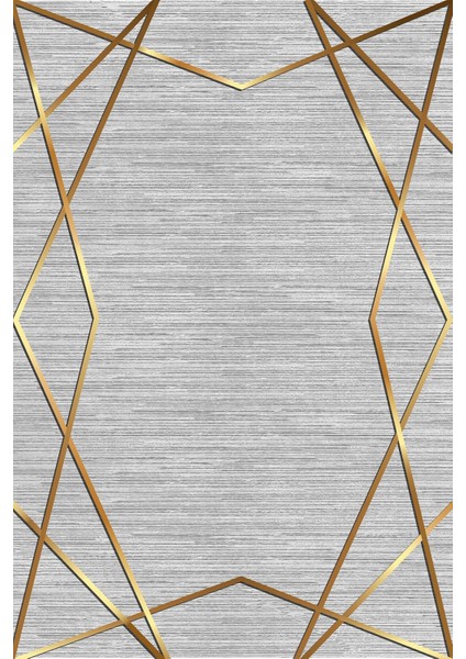 Dijital Baskılı Kaymaz Yıkanabilir Modern Kenar Çizgili Üçlü Yatak Odası, Yo-Modern-135-Gold, fiyatları