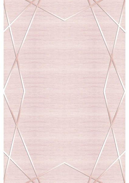 Dijital Baskılı Kaymaz Yıkanabilir Modern Kenar Çizgili Üçlü Yatak Odası, Yo-Modern-135-Pembe, fiyatları