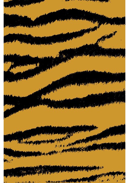 Dijital Baskılı Kaymaz Yıkanabilir Modern Leopar Çizgili Üçlü Yatak Odası, Yo-Modern-144-Sarı, fiyatları