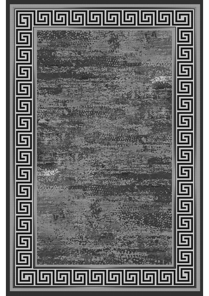 Dijital Baskılı Kaymaz Yıkanabilir Çerçeveli Modern Üçlü Yatak Odası,Yo-Çerçevelı-106-Antrasıt,