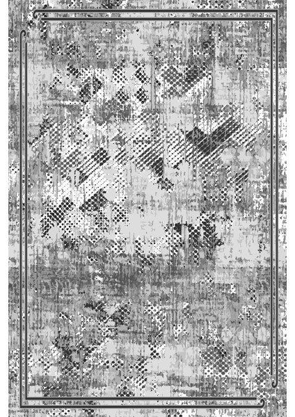 Dijital Kaymaz Yıkanabilir Modern Çerçeveli Kesik Desenli Üçlü Yatak Odası, Yo-Modern-176-Gri, fiyatları