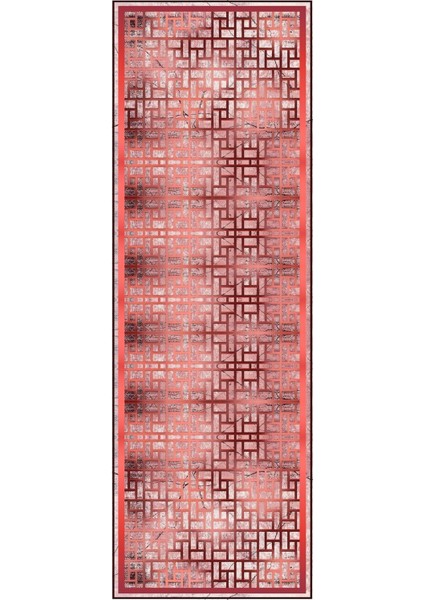 Dijital Baskılı Kaymaz Yıkanabilir Modern Kare Mermer Modelli Üçlü Yatak Odası, Yo-Modern-179-Bordo, modelleri