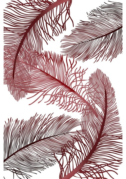 Dijital Baskılı Kaymaz Yıkanabilir Modern Beş Yapraklı Üçlü Yatak Odası, Yo-Modern-145-Kırmızı, fiyatları