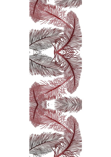 Dijital Baskılı Kaymaz Yıkanabilir Modern Beş Yapraklı Üçlü Yatak Odası, Yo-Modern-145-Kırmızı, modelleri