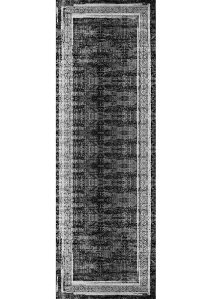 Baskılı Kaymaz Yıkanabilir Çerçeveli Modern Sade Üçlü Yatak Odası,Yo-Çerçevelı-115-Antrasıt,