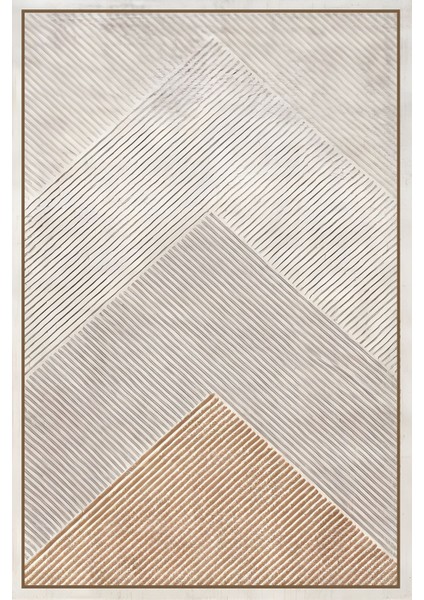 Dijital Kaymaz Yıkanabilir Modern Üçgen Çizgili Sade Üçlü Yatak Odası Takımı, Yo-Modern-181-Bej, fiyatları