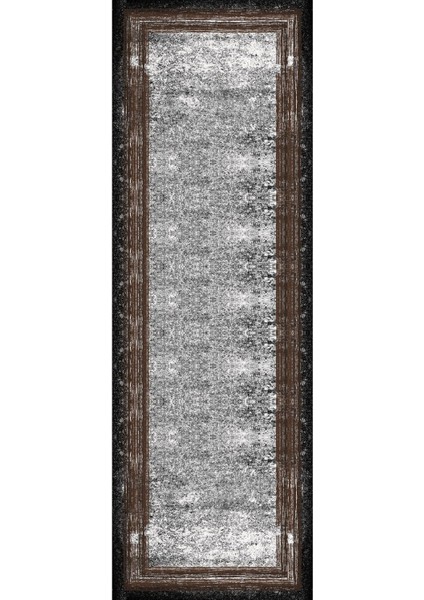 Dijital Baskılı Kaymaz Yıkanabilir Çerçeveli Sade Model Üçlü Yatak Odası,Yo-Çerçevelı-127-Kahve,