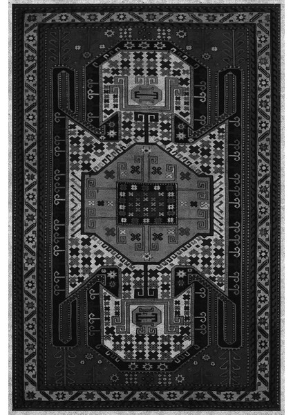 Dijital Baskılı Kaymaz Taban Yıkanabilir Etnik Klasik Model Üçlü Yatak Odası, Yo-Etnik-32-Gri, fiyatları