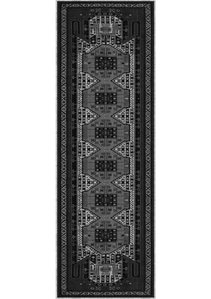 Dijital Baskılı Kaymaz Taban Yıkanabilir Etnik Klasik Model Üçlü Yatak Odası, Yo-Etnik-32-Gri, modelleri