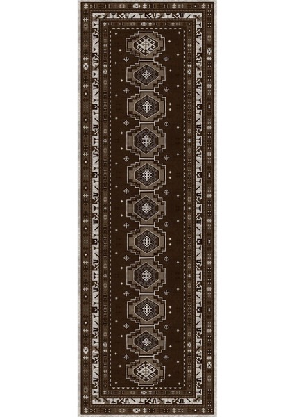 Dijital Baskılı Kaymaz Taban Yıkanabilir Etnik Model Üçlü Yatak Odası, Yo-Etnik-44-Kahve, modelleri