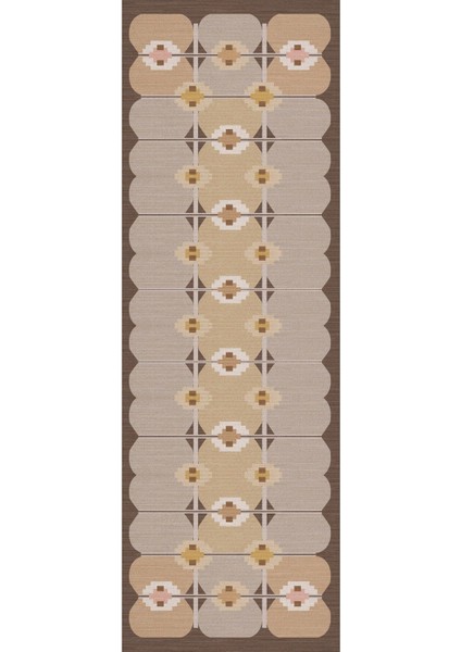 Dijital Kaymaz Yıkanabilir Modern Sade Etnik Desenli Üçlü Yatak Odası, Yo-Modern-220-Kahve, modelleri