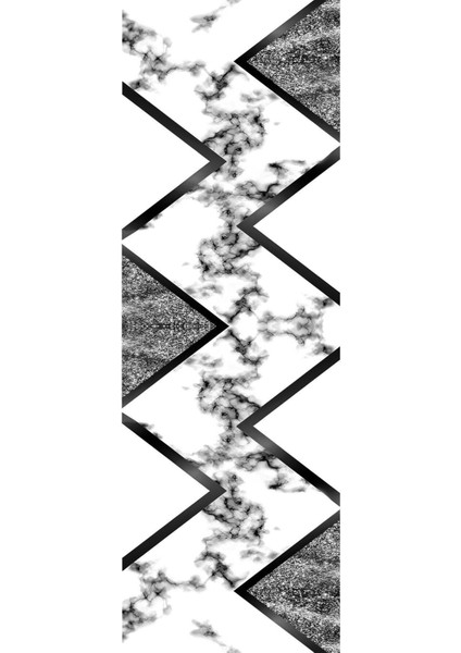 Baskılı Kaymaz Yıkanabilir Mermer Çapraz Çizgi Detaylı Üçlü Yatak Odası, Yo-Mermer-32-Antrasit, modelleri