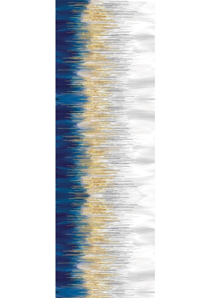Dijital Kaymaz Yıkanabilir Modern Sade Üçrenk Desenli Üçlü Yatak Odası, Yo-Modern-219-Mavi, modelleri