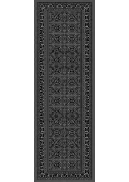 Dijital Baskılı Kaymaz Taban Yıkanabilir Etnik Afgan Desen Üçlü Yatak Odası, Yo-Etnik-42-Gri, modelleri