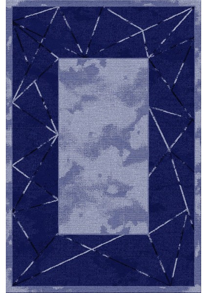 Baskılı Kaymaz Yıkanabilir Mermer Kenar Çizgi Detaylı Üçlü Yatak Odası, Yo-Mermer-36-Lacivert, fiyatları