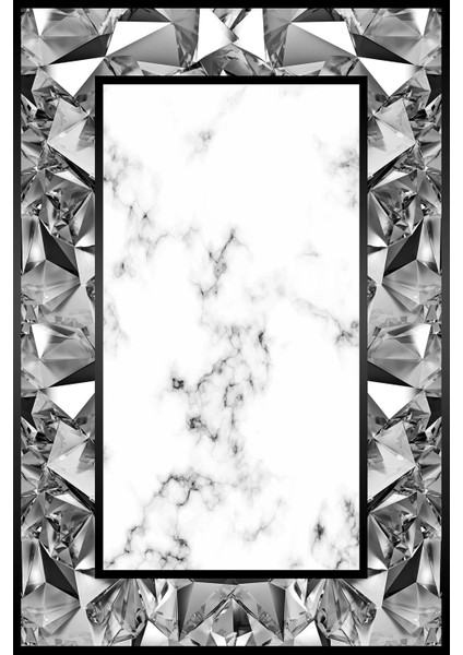 Dijital Baskılı Kaymaz Yıkanabilir Mermer Desenli Modern Üçlü Yatak Odası, Yo-Mermer-71-Gri, fiyatları