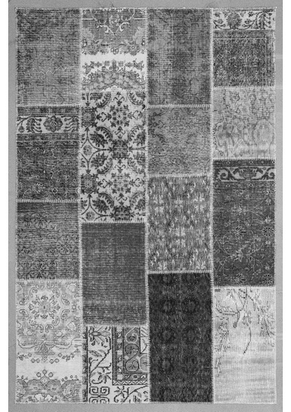 Baskılı Kaymaz Yıkanabilir Patchwork Çiçekli Modern Üçlü Yatak Odası, Yo-Patchwork-22-Gri, fiyatları