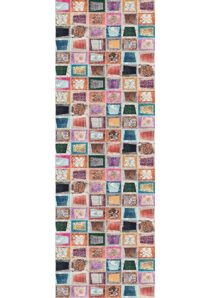 Baskılı Kaymaz Yıkanabilir Patchwork Yama Modeli Üçlü Yatak Odası, Yo-Patchwork-26-Renkli, modelleri