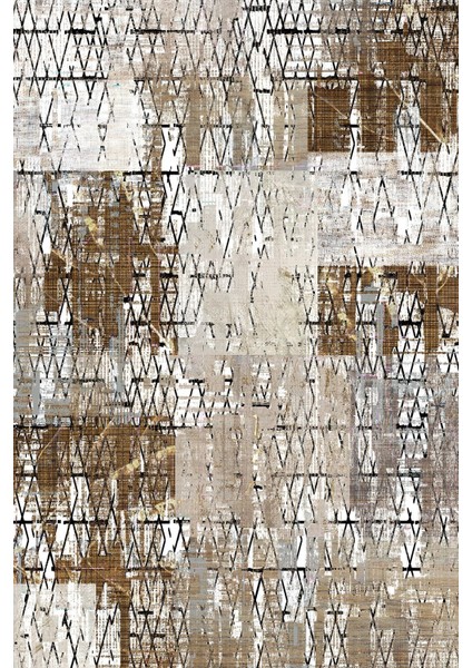 Baskılı Kaymaz Yıkanabilir Patchwork Çizgili Modern Üçlü Yatak Odası, Yo-Patchwork-30-Bej, fiyatları