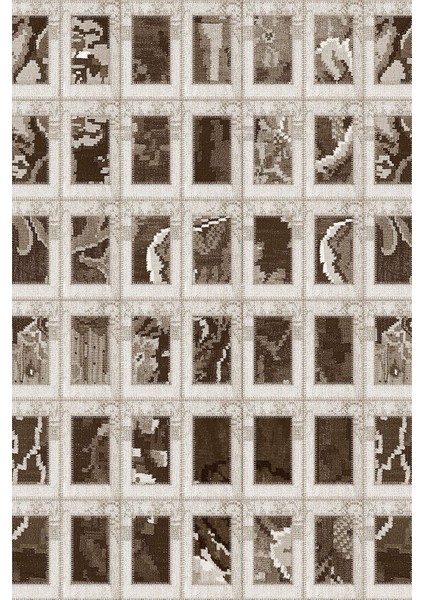 Baskılı Kaymaz Yıkanabilir Patchwork Iplik Desenli Üçlü Yatak Odası, Yo-Patchwork-25-Kahve, fiyatları