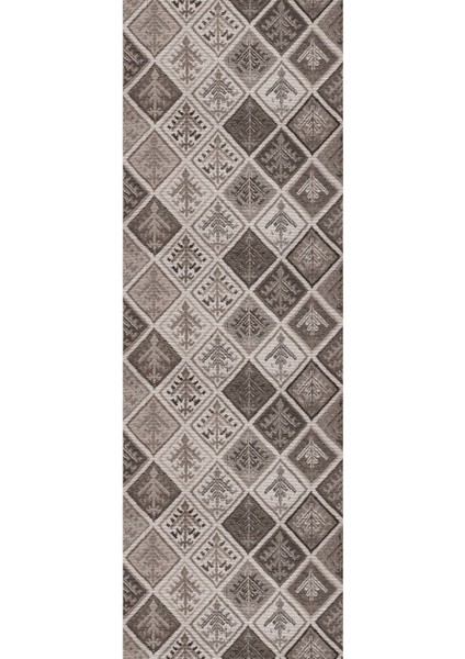 Baskılı Kaymaz Yıkanabilir Patchwork Desenli Modern Üçlü Yatak Odası, Yo-Patchwork-32-Vizon, modelleri