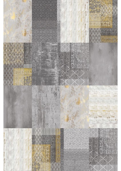 Baskılı Kaymaz Yıkanabilir Patchwork Sade Etnik Modern Üçlü Yatak Odası, Yo-Patchwork-36-Sari, fiyatları