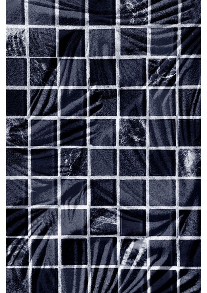 Baskılı Kaymaz Yıkanabilir Patchwork Leopar Desenli Üçlü Yatak Odası, Yo-Patchwork-24-Lacivert, fiyatları