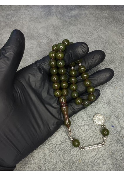 Mos Tesbih Küre Üst Düzey Toz Kehribar Tesbih