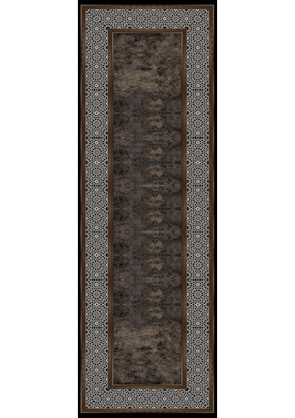 Baskılı Kaymaz Yıkanabilir Çerçeveli Kenar Motif Modern Üçlü Yatak Odası,Yo-Çerçevelı-129-Kahve, modelleri