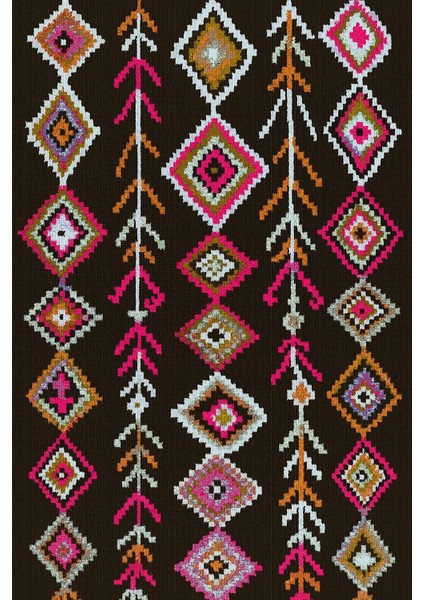 Dijital Baskılı Kaymaz Yıkanabilir Iskandinav Desenli Üçlü Yatak Odası, Yo-Iskandinav-38-Kahve, fiyatları