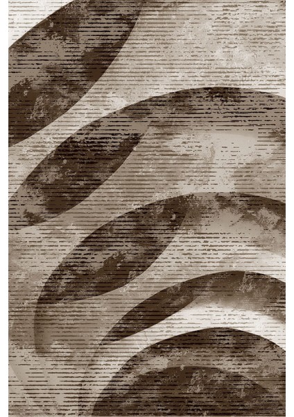 Dijital Baskılı Kaymaz Yıkanabilir Modern Sade Desenli Üçlü Yatak Odası, Yo-Modern-124-Kahve, fiyatları